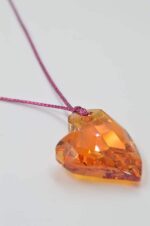 Necklace with Swarovski heart - Image 4