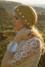 gold leather bracelet woman
