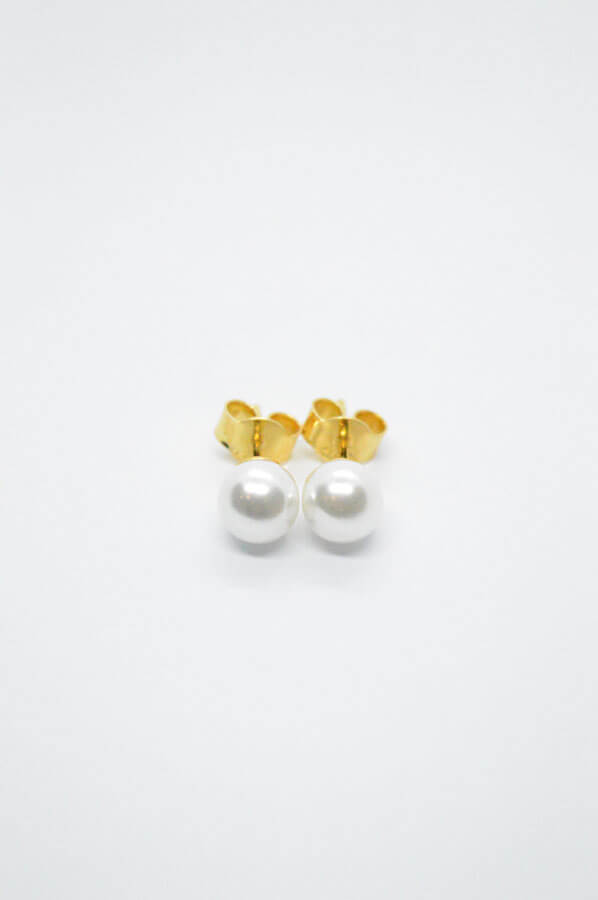 Πέρλες χρυσό σκουλαρίκι