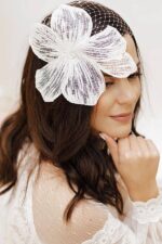 white flower woman bride