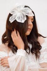 white flower woman bride