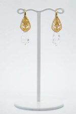 Swarovski σκουλαρίκια χρυσό