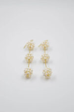 925° earrings with triple dose of freshwater Pearls - Image 2
