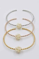 Handcuff with freshwater pearls - Image 2