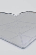 Set of hearts coasters with titles for the wedding table (4pcs) - Image 5
