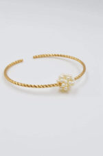 925° sterling silver handcuff with pearls - Image 2