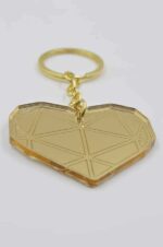 Geometric heart keychain - Image 2
