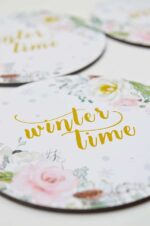 Ξύλινα σουβέρ "Winter time" (6τμχ) - Image 3