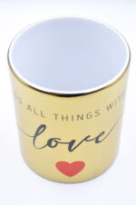 "Do all things with Love" χρυσή κούπα - Image 2
