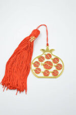 Metallic decorative charm 2025 pomegranates with enamel