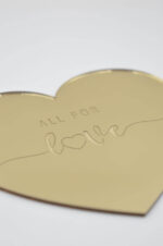 "All for Love" σουβέρ/διακοσμητικό χρυσό plexiglass - Image 2