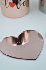 "All for Love" σουβέρ/διακοσμητικό ροζ χρυσό plexiglass