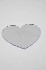"All for Love" σουβέρ/διακοσμητικό ασημί plexiglass - Image 2