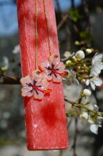 Easter candle with plexiglass pink hibiscus - Image 7