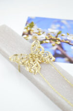 Scented easter candle with Swarovski & plexiglass butterflies - Image 5
