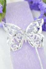Μωβ λαμπάδα με πεταλούδες Swarovski & plexiglass - Image 4
