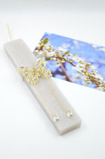 Scented easter candle with Swarovski & plexiglass butterflies - Image 2