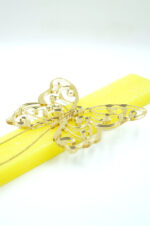 Easter candle with gold plexiglass butterfly - Image 2
