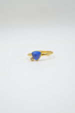 Gold plated silver 925° ring with mineral stone "Apatite" - Image 5