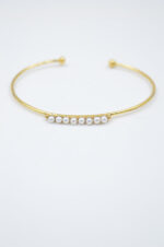 Bracelet made of 925° sterling silver gold plated and freshwater pearls - Image 3
