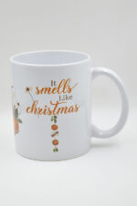 Χριστουγεννιάτικη κούπα εκτυπωμένη It smells like Christmas - Image 4