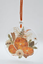 Printed plexiglass Christmas ornament with oranges - Image 5