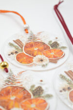 Printed plexiglass Christmas ornament with oranges - Image 2