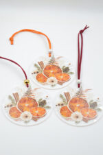 Printed plexiglass Christmas ornament with oranges - Image 3