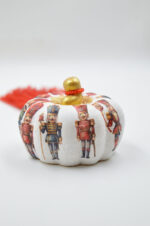 Pumpkin Nutcracker decorative charm 2025