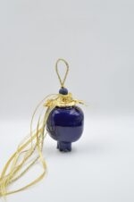 Royal blue κεραμικό ρόδι κρεμαστό στολίδι