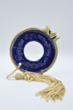 Royal blue κεραμικό ρόδι με ευχές