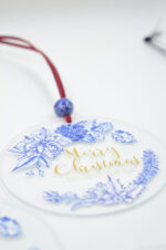 Printed plexiglass Christmas ornament with wishes - Image 3