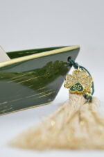 Lux olive green ceramic boat with clover 2025 - Image 3