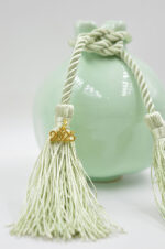 Ceramic green pomegranate charm 2025 - Image 3