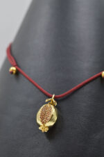 Pomegranate necklace with zircons - Image 3