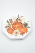 It smells like Christmas printed marble coaster - Image 2