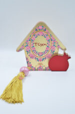 Tabletop plexiglass house with pomegranate 2025 with tassel