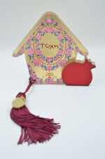 Tabletop plexiglass house with pomegranate 2025 with tassel - Image 2