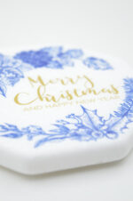 Σετ μαρμάρινο σουβέρ & κούπα Merry Christmas - Image 2