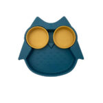 Dodo's Land Ozzy the Owl Blue Me - Πιάτο σιλικόνης με βεντούζα και αποσπώμενα χωρίσματα