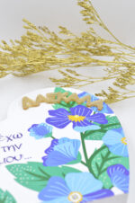 Wooden decorative piece heart with plexiglass and flowers for the teacher - Image 3