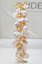 Charlotte Handmade headpiece with flowers by Nektaria