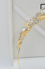 Florence Handmade baroque tiara with Czech crystals by Nektaria - Image 6