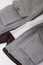 Children's woolen gray coat with pockets - Image 2
