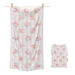 Soap tales πετσέτα θαλάσσης microfiber pink roses