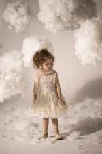 Christening dress with Bohemian lace