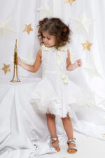 Christening dress with cotton lace