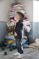 Christening set blue jacket and jean - Image 2
