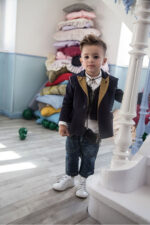 Christening set blue jacket and jean