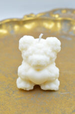 Scented soy candle white bear - Image 3